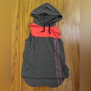 Gray and Red Hooded Sleeveless size small women’s